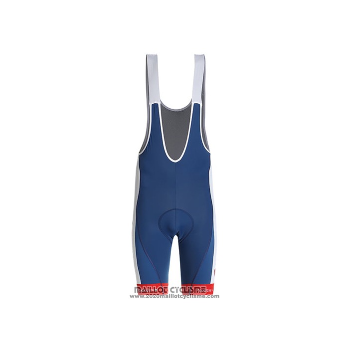 2021 Maillot Cyclisme Direct Energie Bleu Rouge Blanc Manches Courtes et Cuissard
